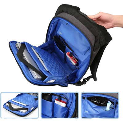 Рюкзак для ноутбука Kingsons 17&quot; laptop backpack Light Grey (KS3149W-D17L)