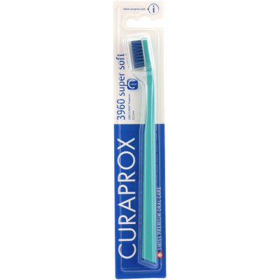 Зубна щітка Curaprox CS 3960 Super Soft Суперм&#039;яка D 0.12 мм Петроль із синьою щетиною (CS 3960-07)