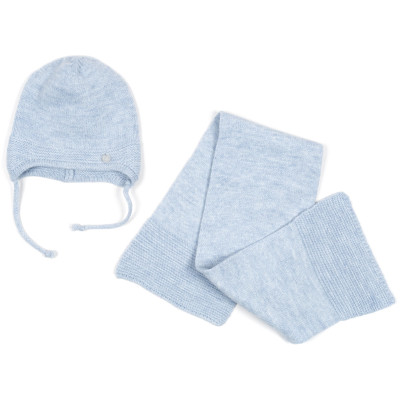 Шапка дитяча Na з шарфом (NA 1177-48-blue)