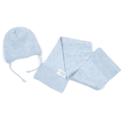 Шапка дитяча Na з шарфом (NA 1177-48-blue)