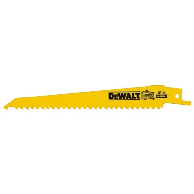 Полотно DeWALT пиляльне біметалеве, швидкий пропил, 152 мм, 6 TPI, 5 шт (DT2359)
