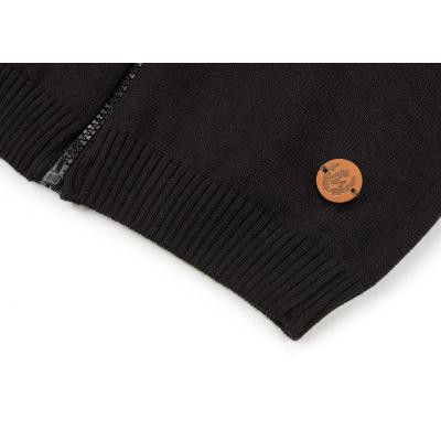 Кофта дитяча Na на блискавці в&#039;язана (AFB1213-122B-black)