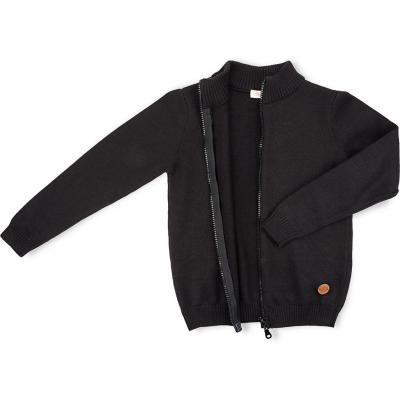 Кофта дитяча Na на блискавці в&#039;язана (AFB1213-122B-black)