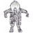 Комбінезон дитячий Verscon &quot;Flowers&quot; (3870-74-gray)