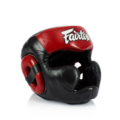 Боксерський шолом Fairtex HG13 Black/Red L (HG13_L_Black/Red)