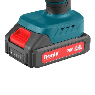 Шуруповерт Ronix акумуляторний 20В, 1.5Ah x 2 (8620)