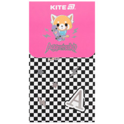 Блокнот Kite на магніті Aggretsuko 60 аркушів, клітинка (AR24-092)