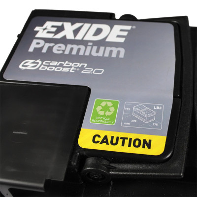 Акумулятор автомобільний EXIDE PREMIUM 72A (EA722)