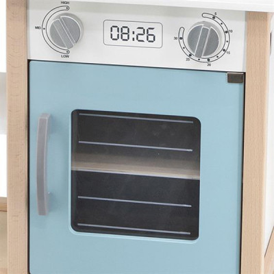 Ігровий набір Viga Toys кухня з дерева з аксесуарами PolarB блакитна (44047)