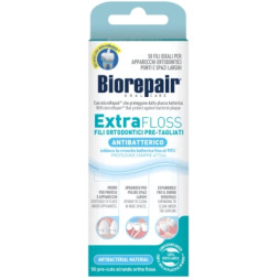 Зубна нитка Biorepair Екстра-суперфлос з Гідроксиапатитом та Цинком 50 шт. (8017331085448)