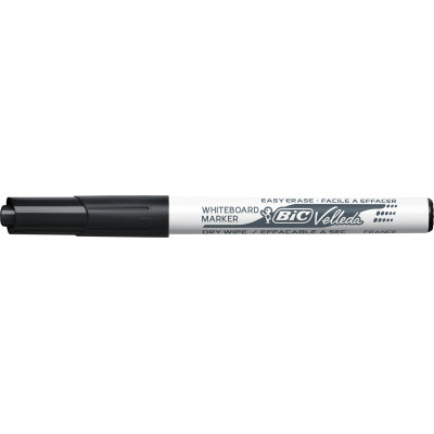 Маркер Bic для сухостираємих дошок Velleda, 1.6 мм, чорний (bc9581711)