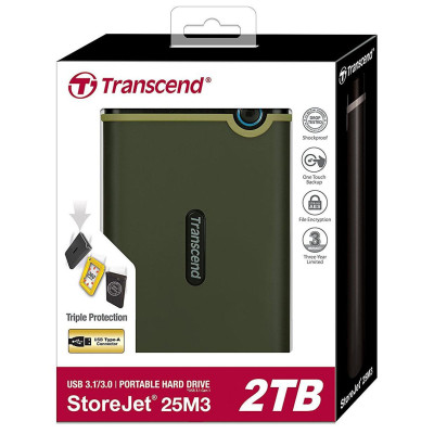 Зовнішній жорсткий диск 2.5&quot; 2TB Transcend (TS2TSJ25M3G)