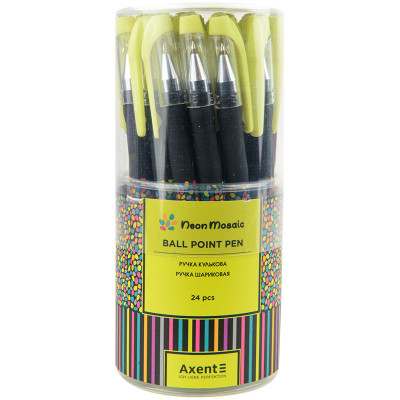 Ручка кулькова Axent Neon mosaic, синя (AB1049-34-A)