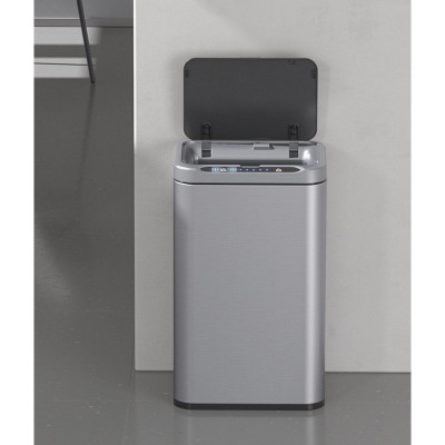 Контейнер для сміття JAH Сенсорний Срібний металік 13 л (20254)