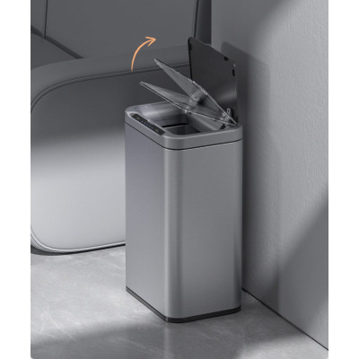 Контейнер для сміття JAH Сенсорний Срібний металік 13 л (20254)