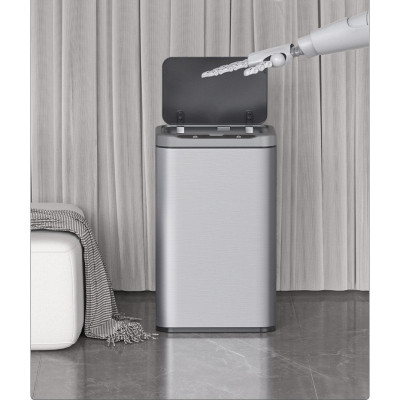 Контейнер для сміття JAH Сенсорний Срібний металік 13 л (20254)