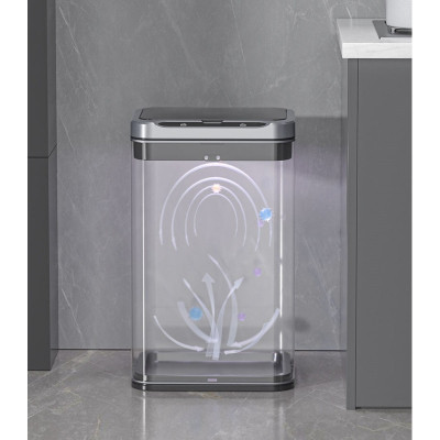 Контейнер для сміття JAH Сенсорний Срібний металік 13 л (20254)