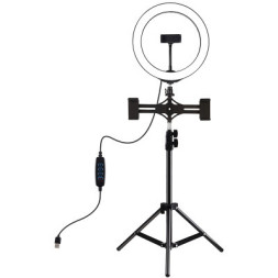 Набір блогера Puluz Ring USB LED lamp 10&quot;+ tripod 1.1m (PKT3053B)