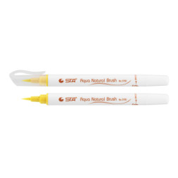 Художній маркер STA пензлик акварельний AQUA NATURAL BRUSH 3700, жовтий крем (STA3700-3)