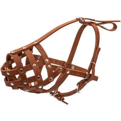 Намордник для собак Collar твердий (боксер малий) коричневий (05986)
