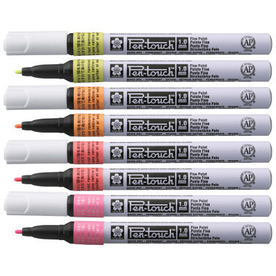 Маркер Sakura Pen-Touch Жовтий, флуоресцентний, тонкий (FINE) 1мм (084511322707)