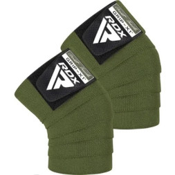 Бинт для спорту RDX на коліна K1 GYM Knee Wraps Army Green (WAH-K1AG)