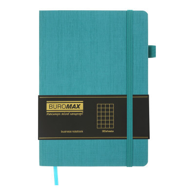 Книга записна Buromax Color Tunes А5 96 аркушів, у клітинку бірюзовий (BM.295100-06)