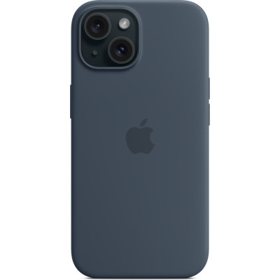Чохол до мобільного телефона Apple iPhone 15 Silicone Case with MagSafe Storm Blue (MT0N3ZM/A)