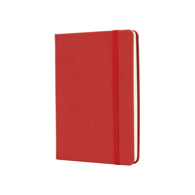Книга записна Optima А6 MAGIC, тверда обкладинка, гумка, білий блок лінія, червоний (O20388-03)