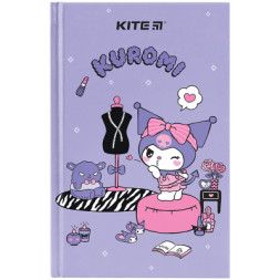 Блокнот Kite А6 Kuromi, тверда обкладинка, 80 аркушів, клітинка (HK24-199-2)