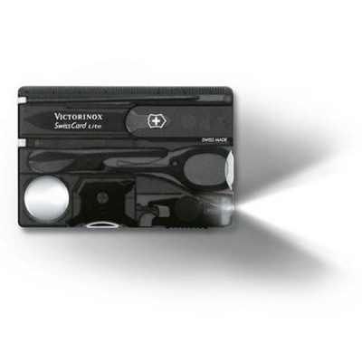Ніж Victorinox SwissCard Lite Transparent Black (0.7333.T3)