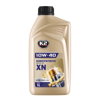 Моторна олива K2 Semisynthetic OIL XN 10W-40 1 л (O2071E)