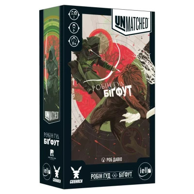 Настільна гра Geekach Games Unmatched: Робін Гуд проти Біґфута (Укр) (GKCH021RB)