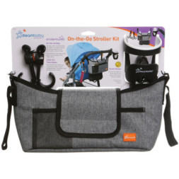 Сумка для мами DreamBaby GREY DENIM Органайзер, підстаканник, гачки (G2285)