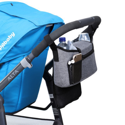 Сумка для мами DreamBaby GREY DENIM Органайзер, підстаканник, гачки (G2285)