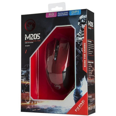 Мишка Marvo M205RD USB Red (M205RD)