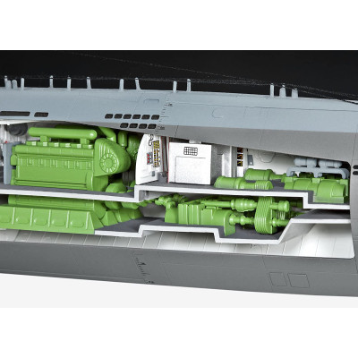Збірна модель Revell Підводний човен Type XXI з інтер&#039;єром, рівень 4, 1:72 (RVL-05078)