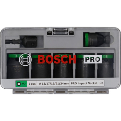 Набір головок Bosch Pro Impact Socket Standard Set 1/2&quot; 13-24 мм (2.608.003.032)