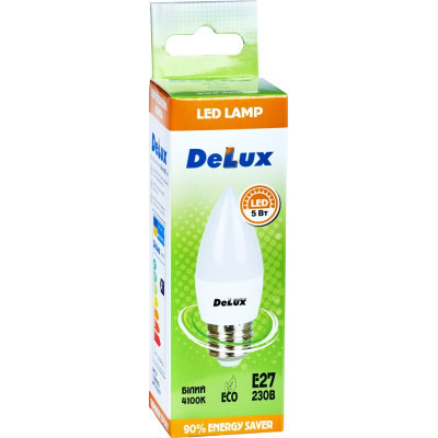 Лампочка Delux BL37B 5 Вт 4100K 220В E27 (90021347)