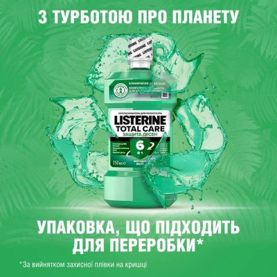 Ополіскувач для порожнини рота Listerine Total Care Захист ясен 250 мл (3574661397719/3574661397641)
