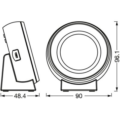 Нічник LEDVANCE NIGHTLUX CLOCK (4058075757721)