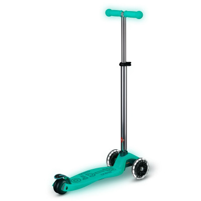 Самокат Micro Maxi Deluxe Glow LED Желейний зелений (MMD365)