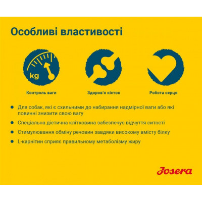 Сухий корм для собак Josera Light&amp;Vital 900 г (4032254745297)
