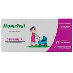 Тест на овуляцію HomeTest 5 шт. + для визначення вагітності 1 шт. (7640162329682/6941298300028)