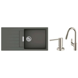 Мийка кухонна Hansgrohe S520-F480 + зміш. Focus M41 (43358400)