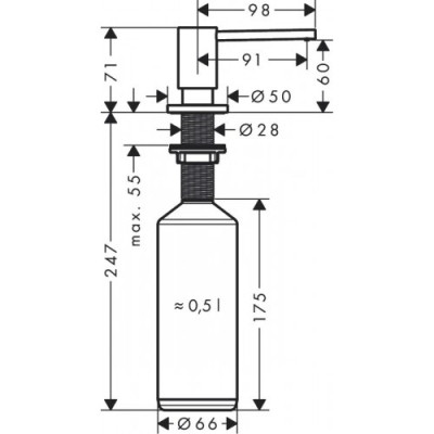 Мийка кухонна Hansgrohe S520-F480 + зміш. Focus M41 (43358400)