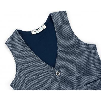 Жилет дитячий Breeze трикотажний з кишеньками (10568-80B-blue)