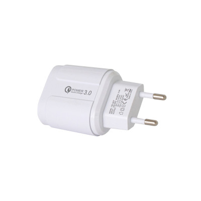 Зарядний пристрій Patron USB QC3.0 2.4A white (PN-QC3-220V-W)