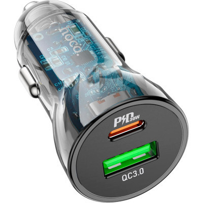 Зарядное устройство HOCO Z47A USB-A/Type-C Black (6931474782298)