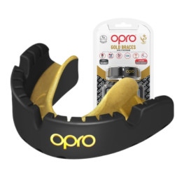 Капа Opro Gold Braces під брекети Blackl/Gold (102506001) (Gold_Braces_Bl/Gold)